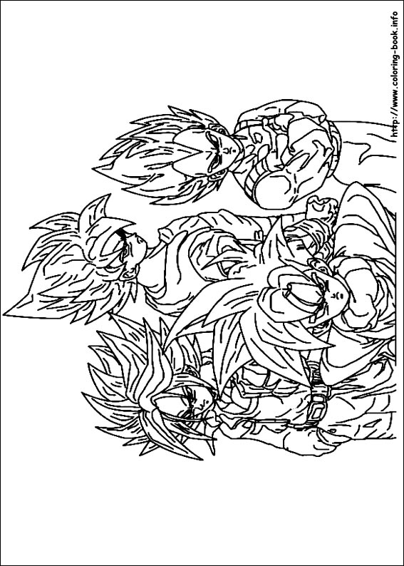 Dragon Ball Z coloring picture